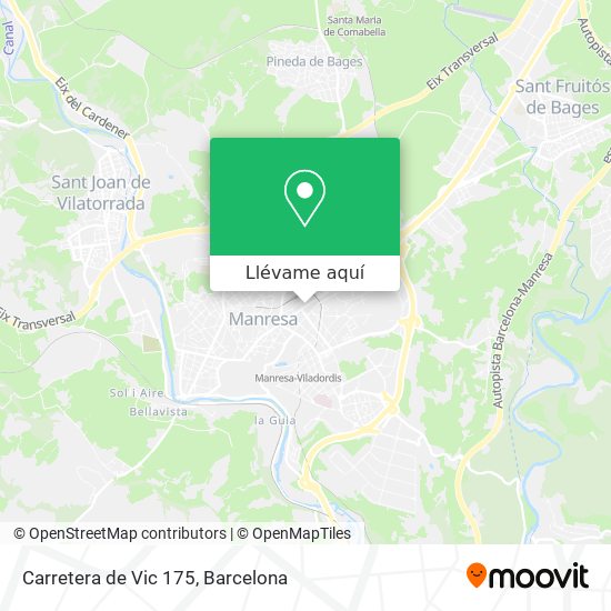 Mapa Carretera de Vic 175