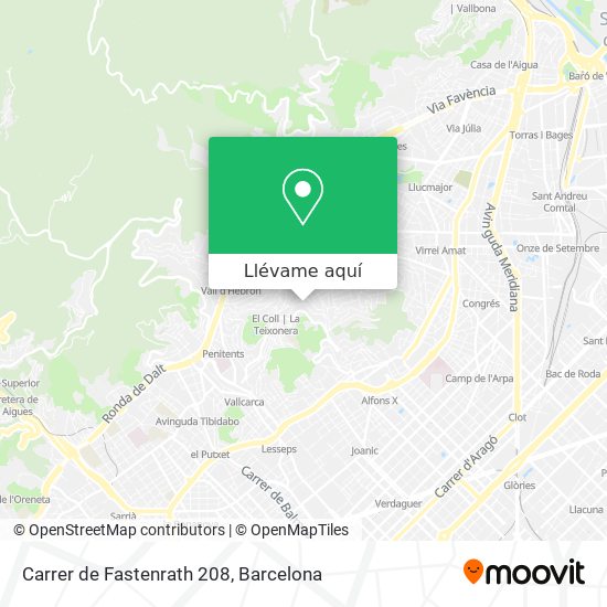 Mapa Carrer de Fastenrath 208
