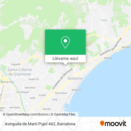 Mapa Avinguda de Martí Pujol 462