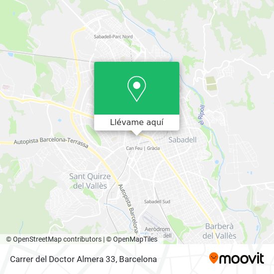 Mapa Carrer del Doctor Almera 33