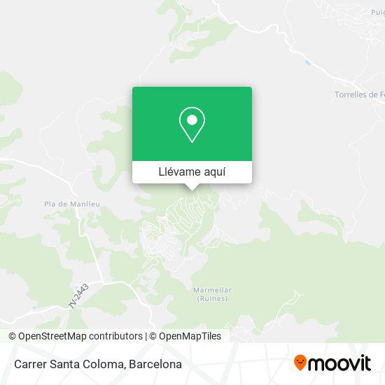 Mapa Carrer Santa Coloma