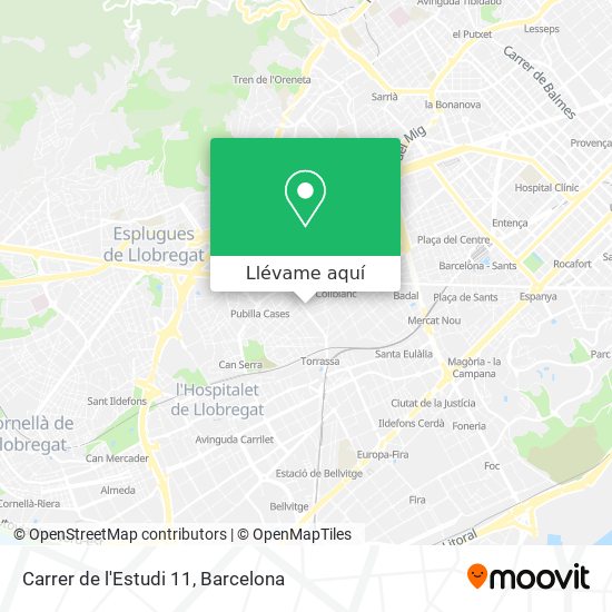Mapa Carrer de l'Estudi 11