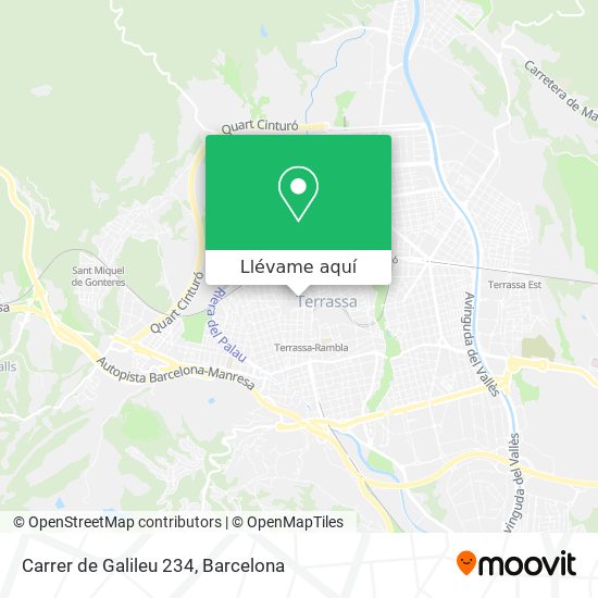 Mapa Carrer de Galileu 234