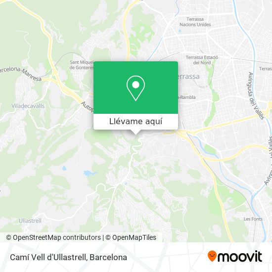 Mapa Camí Vell d'Ullastrell