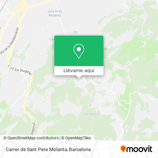 Mapa Carrer de Sant Pere Molanta
