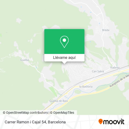 Mapa Carrer Ramon i Cajal 54