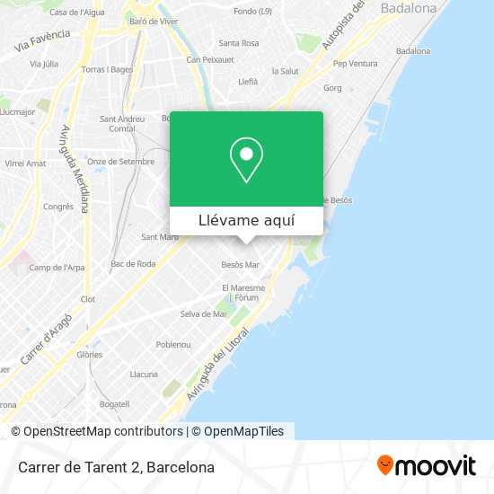 Mapa Carrer de Tarent 2
