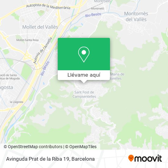 Mapa Avinguda Prat de la Riba 19