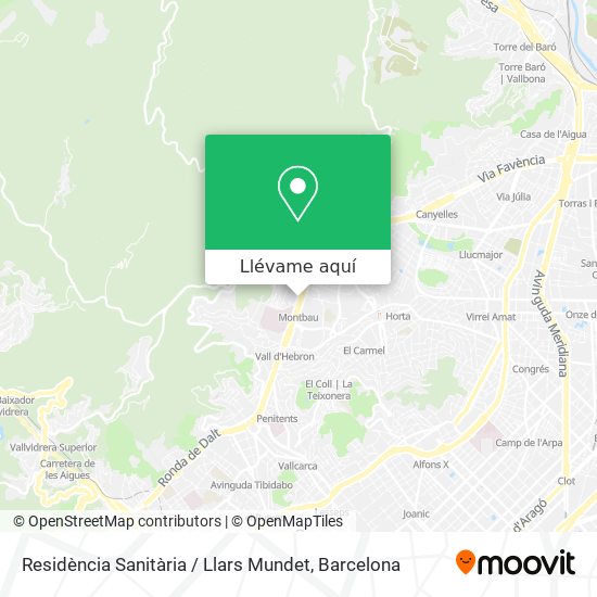 Mapa Residència Sanitària / Llars Mundet