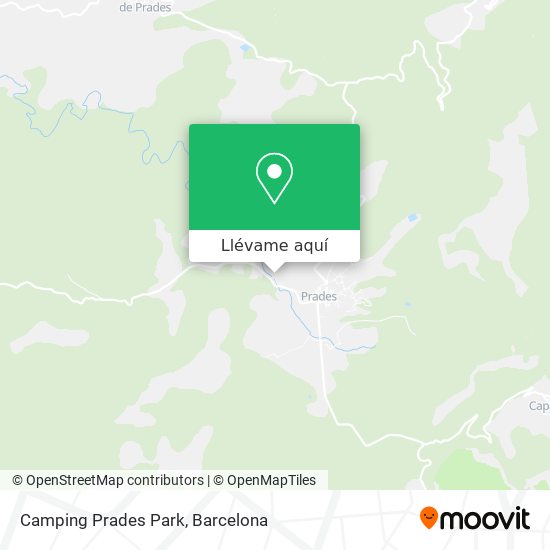 Mapa Camping Prades Park