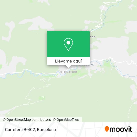Mapa Carretera B-402