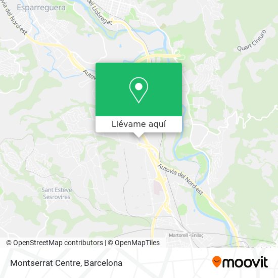 Mapa Montserrat Centre