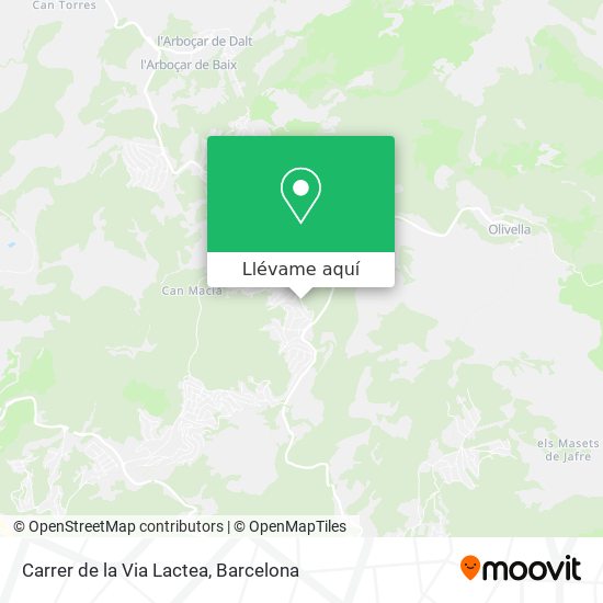 Mapa Carrer de la Via Lactea