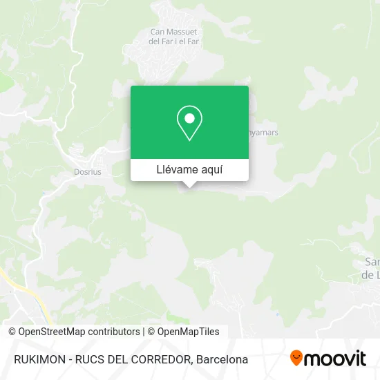 Mapa RUKIMON - RUCS DEL CORREDOR