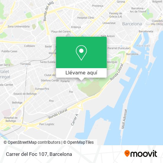 Mapa Carrer del Foc 107