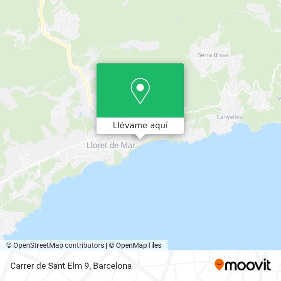 Mapa Carrer de Sant Elm 9