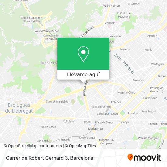 Mapa Carrer de Robert Gerhard 3