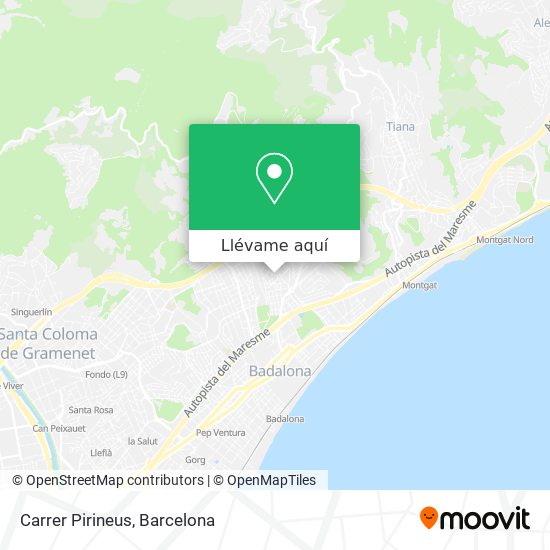Mapa Carrer Pirineus