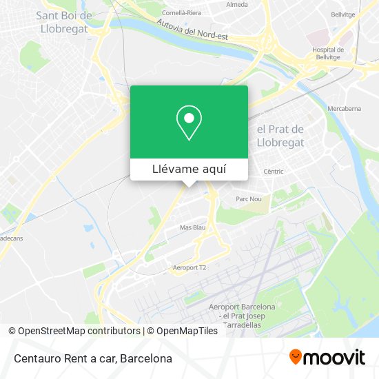 Mapa Centauro Rent a car