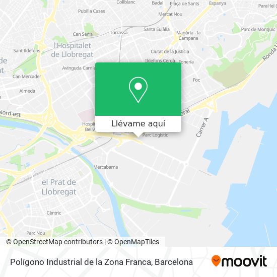 Mapa Polígono Industrial de la Zona Franca