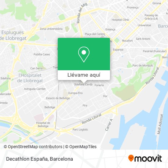 Mapa Decathlon España