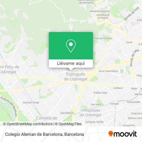 Mapa Colegio Aleman de Barcelona