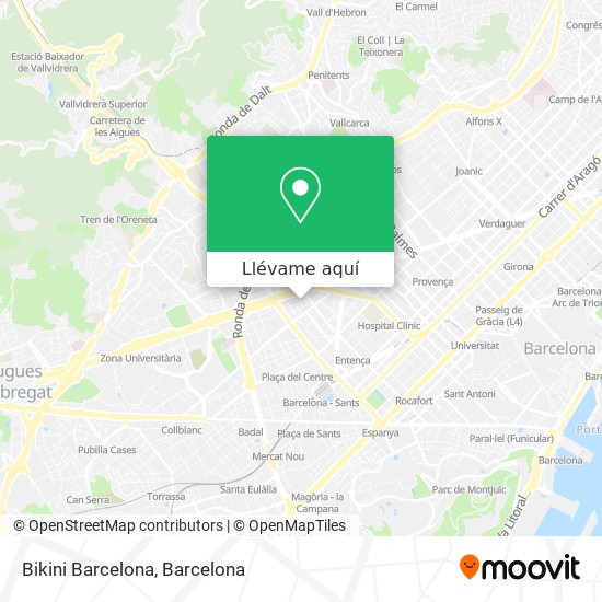 Mapa Bikini Barcelona