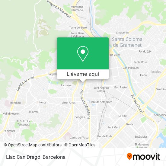 Mapa Llac Can Dragó