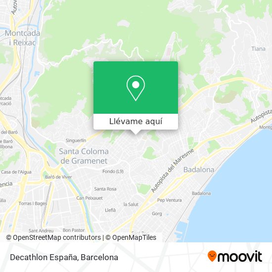 Mapa Decathlon España