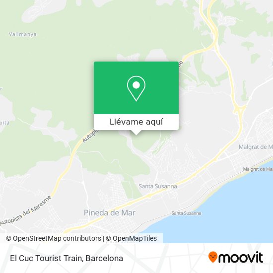 Mapa El Cuc Tourist Train