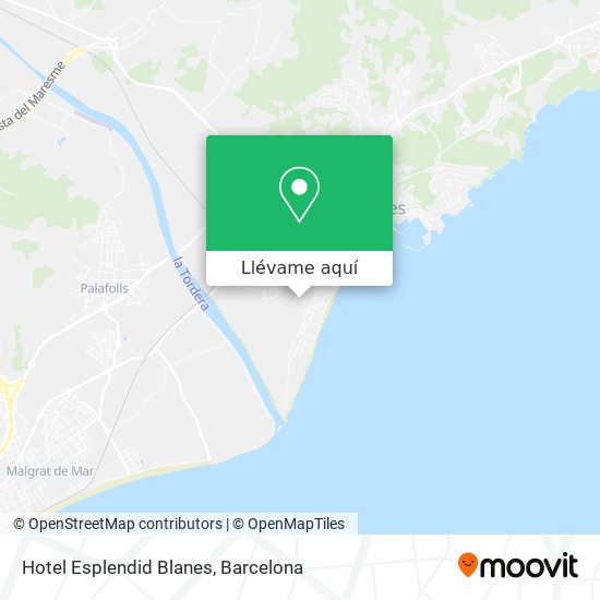 Mapa Hotel Esplendid Blanes