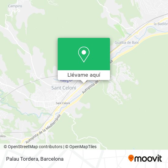 Mapa Palau Tordera
