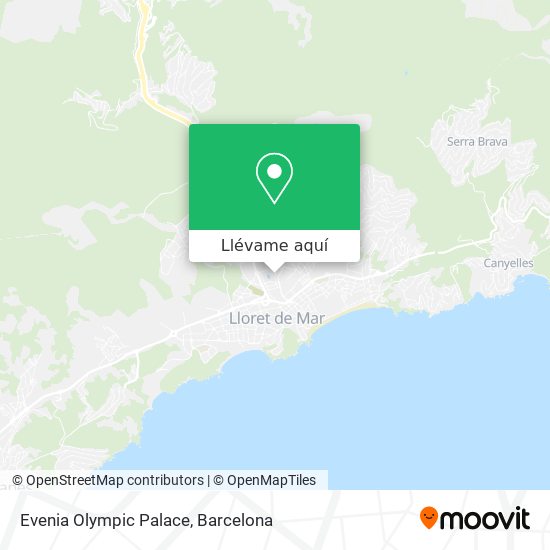 Mapa Evenia Olympic Palace