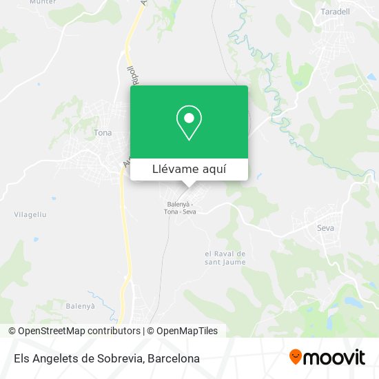 Mapa Els Angelets de Sobrevia