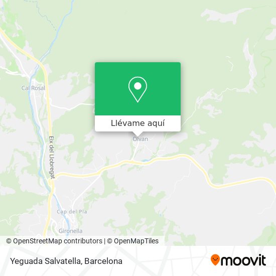 Mapa Yeguada Salvatella