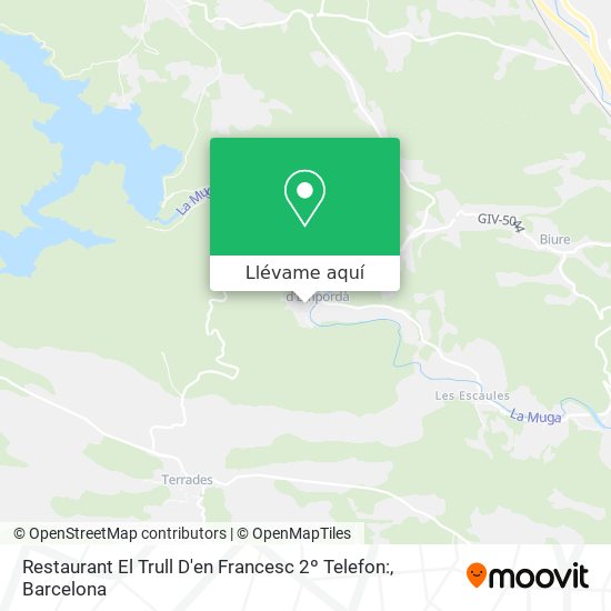 Mapa Restaurant El Trull D'en Francesc 2º Telefon: