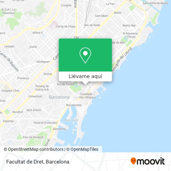 Mapa Facultat de Dret