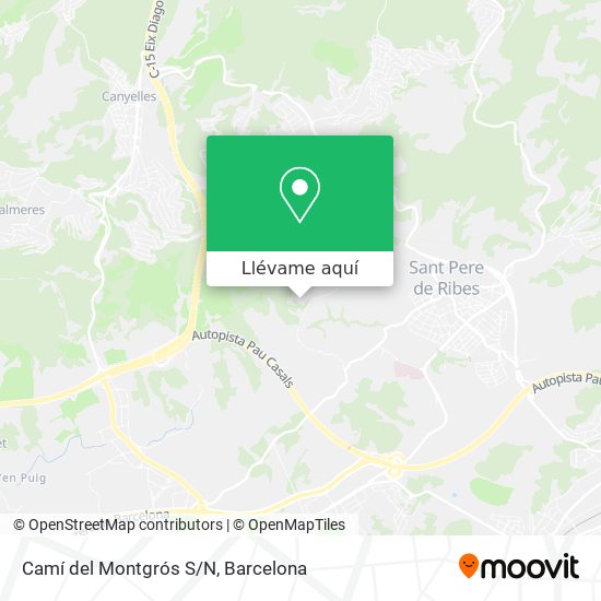 Mapa Camí del Montgrós S/N
