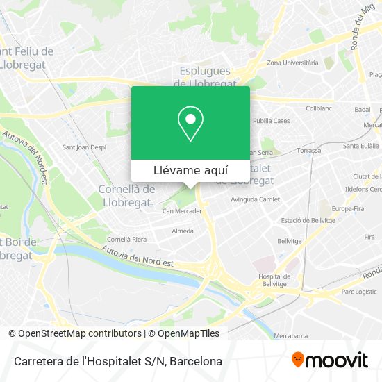 Mapa Carretera de l'Hospitalet S/N