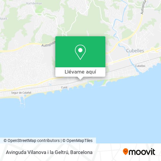 Mapa Avinguda Vilanova i la Geltrú