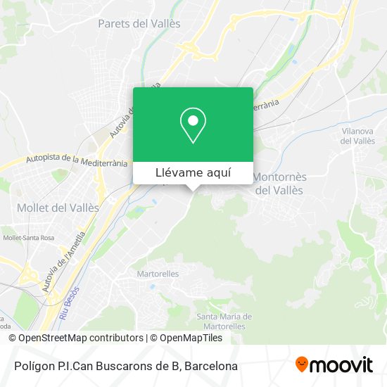 Mapa Polígon P.I.Can Buscarons de B