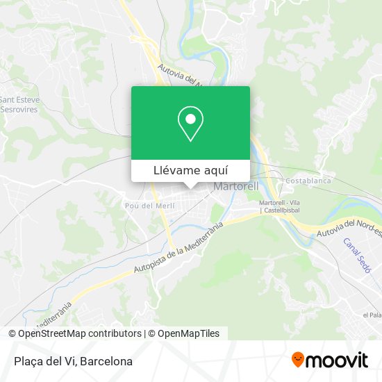 Mapa Plaça del Vi
