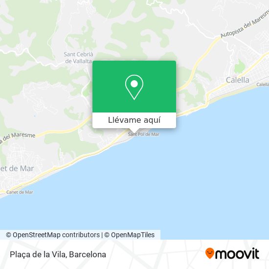 Mapa Plaça de la Vila