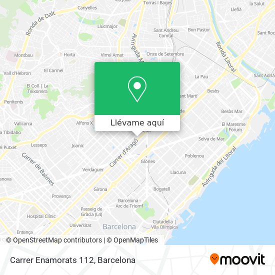 Mapa Carrer Enamorats 112