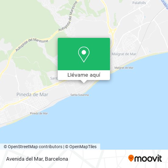 Mapa Avenida del Mar