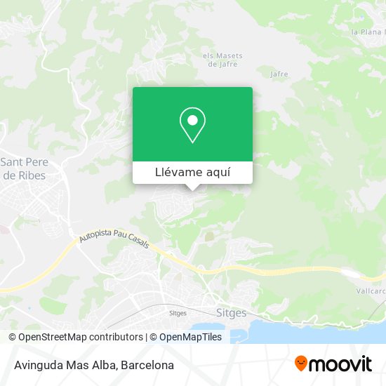 Mapa Avinguda Mas Alba