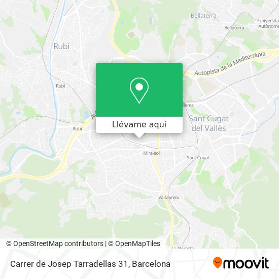 Mapa Carrer de Josep Tarradellas 31