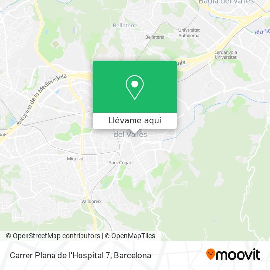 Mapa Carrer Plana de l'Hospital 7