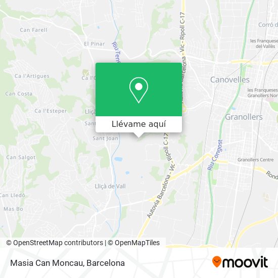 Mapa Masia Can Moncau