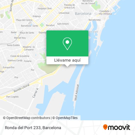 Mapa Ronda del Port 233